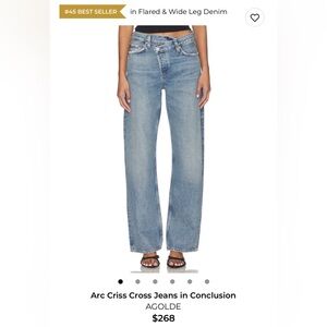 Agolde Light Blue Straight-Leg Jeans